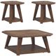 Liberty Furniture Carolina Park 3-Piece Amber Brown Octagonal Occasional Table Set-0
