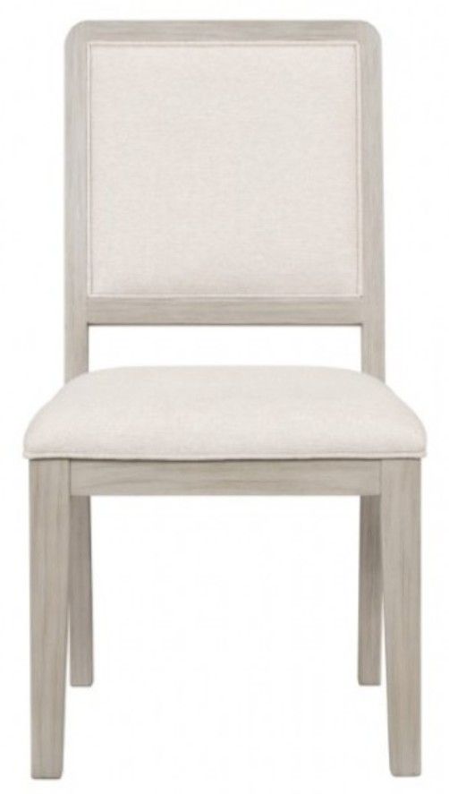 Furniture of America® Belize 2-Piece Gray Fog Side Chair-0