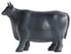 A & B Home Matte Black Cattle Figurine-1