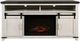 Jofran Inc. Madison County Brown/Vintage White Electric Fireplace Media Console-2