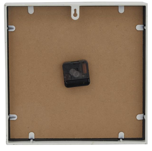 Deco Marche White Square Wall Clock-2