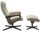 Stressless® by Ekornes® Customizable Opal Large Manual Recliner and Ottoman with Cross Base-1