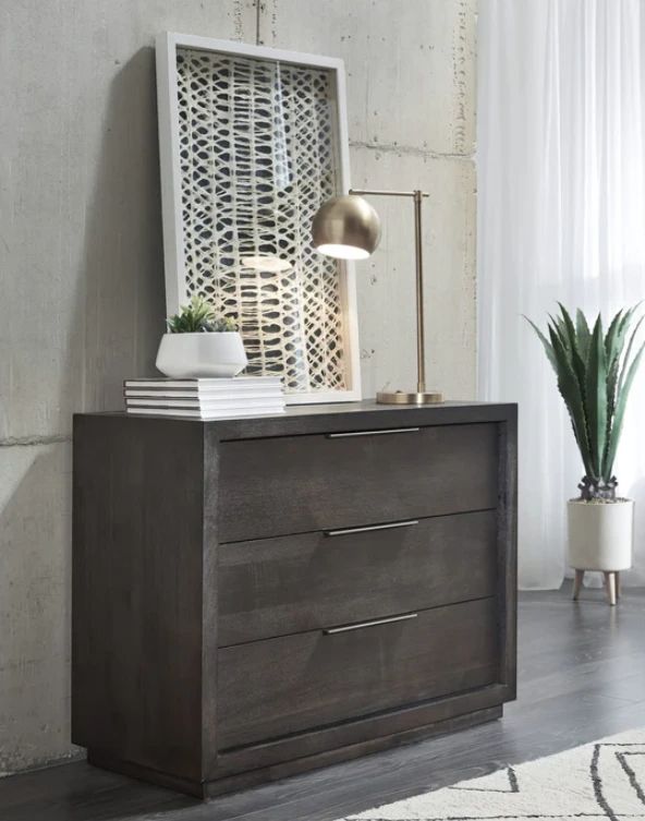 Modus Furniture Oxford Basalt Gray Nightstand-1