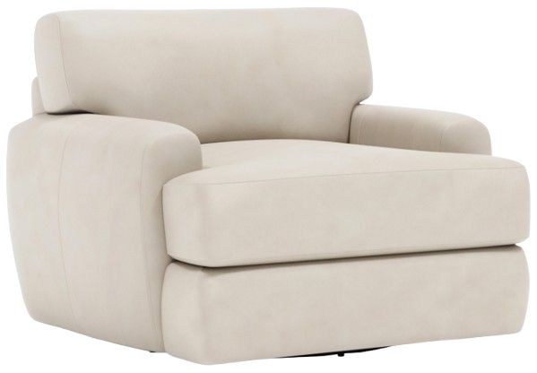 Bernhardt Customizable Cameron Bernhardt Living Leather Swivel Chair-0