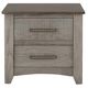 International Furniture Direct Ridge Light Gray/Ivory Nightstand-1
