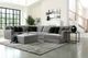 Jackson Furniture Carlsbad 4-Piece Charcoal U-Shape Right-Arm Facing Sectional and Chaise-1