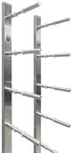 Vinotemp® Epicureanist 9 Bottle Stainless Steel Peg Wine Rack -2