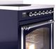 Ilve® Nostalgie II Noblesse 30'' Midnight Blue Pro Style Induction Range with Chrome Trim-4