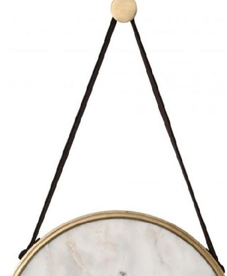 Renwil® Livenna White Marble Wall Clock-1
