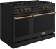 Thor Kitchen A Series 48" Black Matte Pro Style Gas Range with Bronze Hardware-3