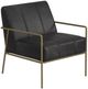International Furniture Direct Aragon Black/Blacksmithing Gold Accent Chair-0