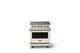 Viking® 5 Series 30" Pure White Pro Style Electric Range with Polished Chrome Trim-0