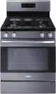 Summit® 30" Black FreeStanding Gas Range-0