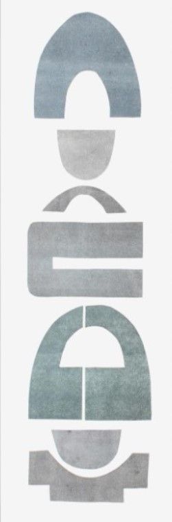 Classy Living Rob Delamater Neutral Totems VII 18" Wall Art-2