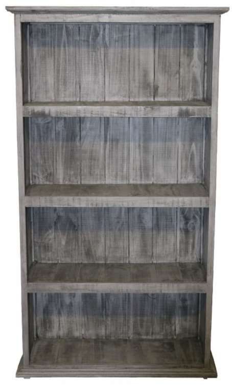 Million Dollar Rustic Charcoal Grey Bookcase-0