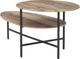 Powell® Cleo Gold 2-Tiered Coffee Table with Black Base-5