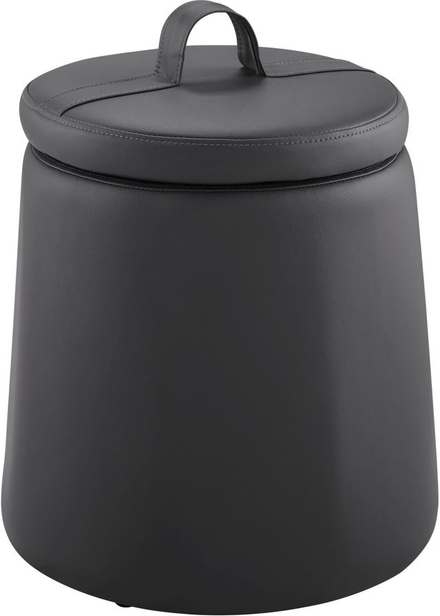 Linon Sandy Gray Storage Ottoman-0