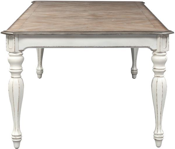 Liberty Furniture Magnolia Manor 5-Piece Antique White/Weathered Bark Optional Rectangular Dining Set-3