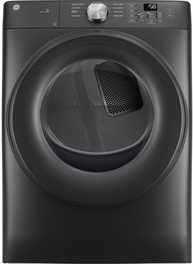 GE® SmartHQ™ 7.8 Cu. Ft. Carbon Graphite Electric Dryer-0