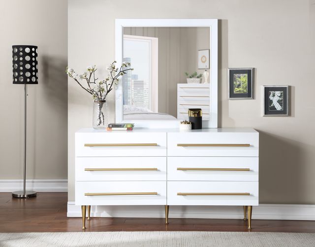 Meridian Furniture Marisol White Dresser-1