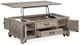Magnussen Home® Lancaster Dovetail Grey Lift Top Storage Cocktail Table-0