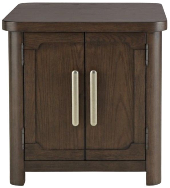 Signature Design by Ashley® Breckington Dark Brown Rectangular End Table-1