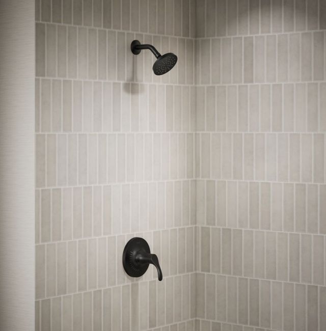 KOHLER® Simplice® Rite-Temp® Matte Black 1.75 GPM Shower Trim Kit-1