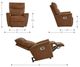 La-Z-Boy® Belmont Camel Leather Power Wall Recliner with Headrest and Lumbar-2