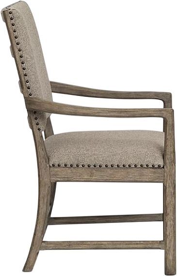Magnussen Home® Claremont Smokey Taupe Dining Arm Chair with Upholstered Seat and Back-2