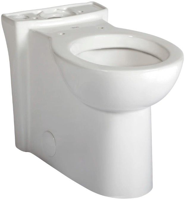 American Standard Cadet® White 3 FloWise® Skirted Chair Height Round Front Bowl with Seat-0