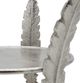 A & B Home Alvada 2-Piece Silver 3-Leaf Pillar Candle Holder Set-5