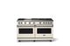 Viking® 5 Series 60" Pure White Pro Style Gas (LP) Range with Polished Chrome Trim-0