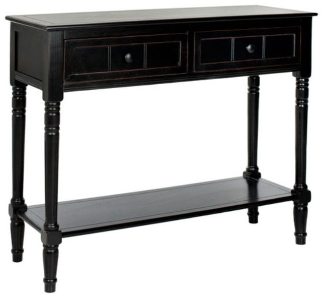 Safavieh Samantha Distressed Black Console Table-0