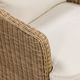 TOV Furniture Axel Brown/Cream Aluminum/Boucle/Wicker Outdoor Accent Chair-5