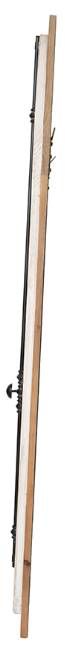 A & B Home Beige/White Arch Wood Wall Mirror-3