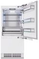 ZLINE Autograph Edition 36" 19.8 Cu. Ft. Panel Ready Built In Bottom Freezer Refrigerator with Champagne Bronze Accents-4
