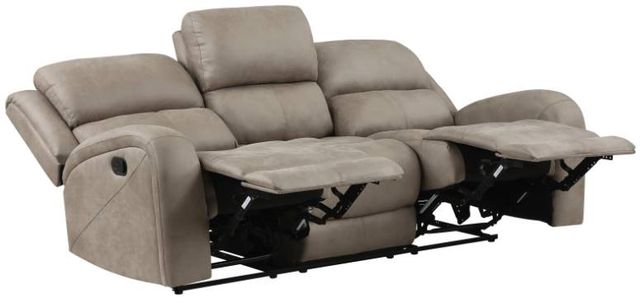 Homelegance® Pagosa Brown Manual Double Reclining Sofa-3
