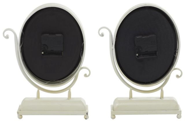 Deco Marche 4-Piece Black Metal Scroll Decorative Clock Set-2