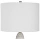 Uttermost® Levadia Light Gray/Matte White Table Lamp-3