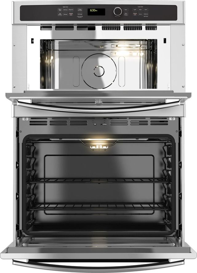 GE® 30" Stainless Steel Oven/Micro Combo Electrical Wall Oven-1