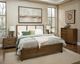 Magnussen Home® Ridgefield Russet Brown King Panel Bed with Upholstered Headboard-1