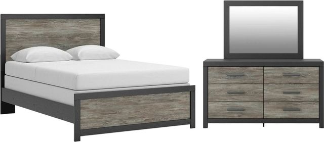 Signature Design by Ashley® Broachmyn 3-Piece Black/Gray Queen Panel Bedroom Set-0