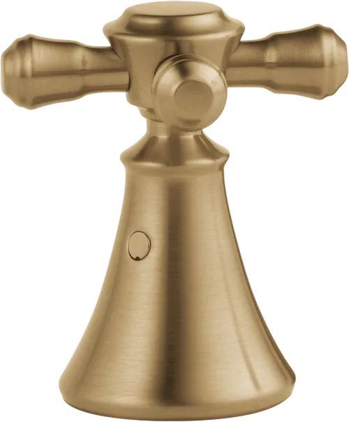 Delta Cassidy® Champagne Bronze Metal Cross Handle Set - Deck Mount Bathroom and Bidet-0