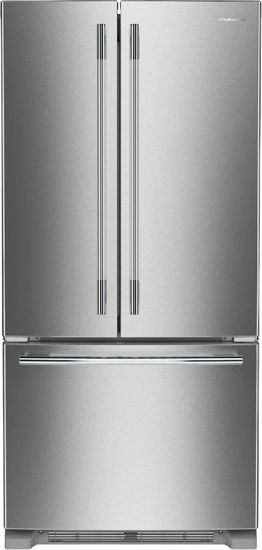 KitchenAid® 33" 22 Cu. Ft PrintShield® Stainless Steel French Door Refrigerator with Internal Water Dispenser-0