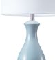 A & B Home Skyway Blue Curved Table Lamp-2