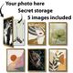 Classy Living Creative Gold Secret Storage Wall Art-1