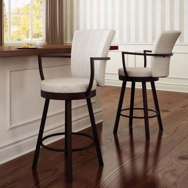 Amisco Customizable Cardin Swivel Counter Stool-1