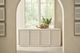 Universal Explore Home™ Oasis White Sandblasted Quartered Pine 82" Shoreline Credenza-1