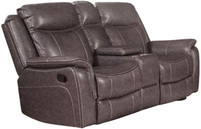 Behold™ Home Highland Graphite Manual Reclining Console Loveseat-0