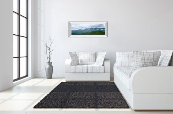 Classy Art Misty Mountains Il by Kames Mcloughlin Mirrored Frame Wall Art-2